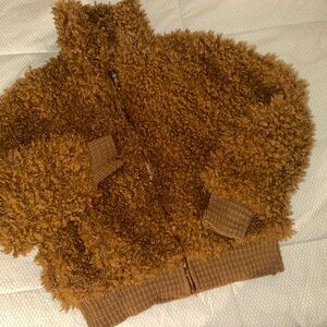 Cozy Brown Fleece Jacket Sz M